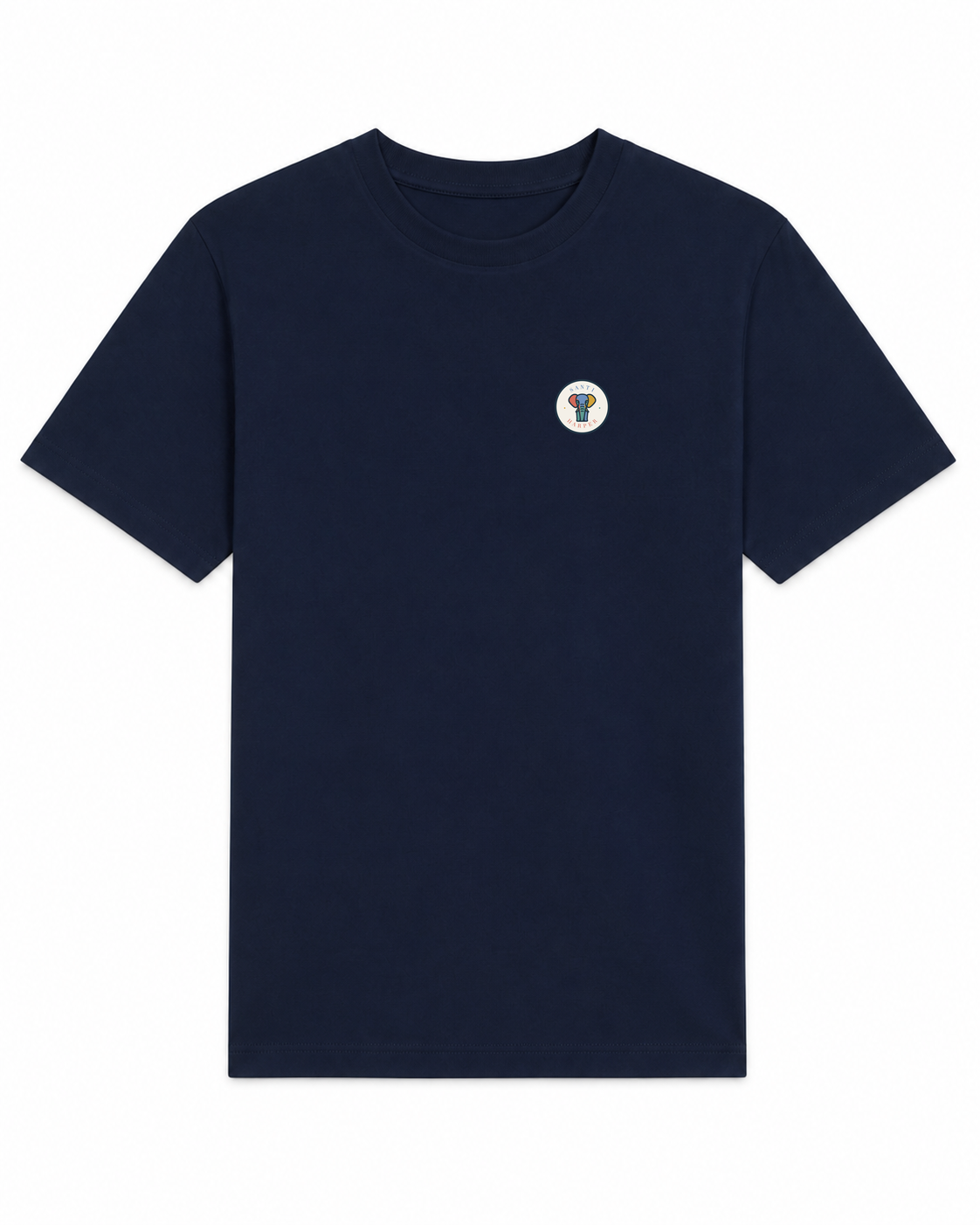 French Navy Santi Harper Full Colour Compact Badge T-shirt front view